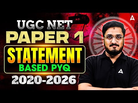 UGC NET Paper 1 | UGC NET Paper 1 PYQ | UGC NET Paper 1 Statement Base PYQ's By Masroor Sir