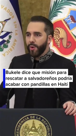 El presidente de El Salvador, Nayib Bukele, asegura que la operación en Haití para rescatar a cuatro militares salvadoreños, desaparecidos tras una emboscada en la periferia de Puerto Príncipe, tiene la capacidad de acabar con las pandillas de ese país. Más info en EFE.com #EFENoticias