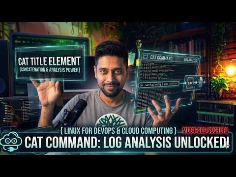 Cat command - Log and File analysis | Linux for Devops and Cloud computing