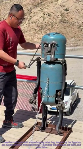 Genius Scrap Metal Transforming Anubis Robot