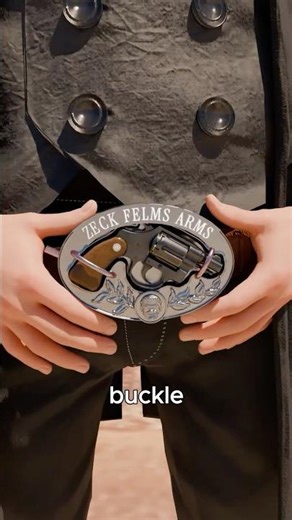 Wild West Belt With a Hidden Pistol 🤠