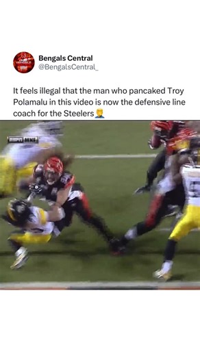Bengals Central on Instagram: "Domata Peko is the new defensive line coach for the Steelers… literally anywhere else but Pittsburgh man🤦‍♂️"