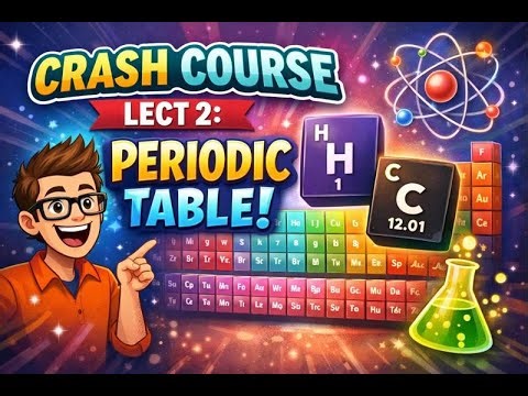 O level crash course lecture 2 periodic table