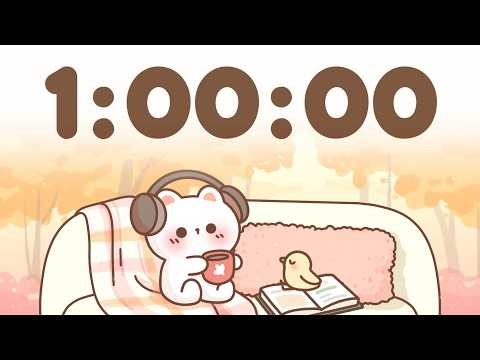 60 Minute Timer 🐱 1 Hour Study Timer for Classroom Focus