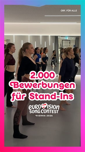 💃🏼🕺🏿 Talents aus der ganzen Welt kommen zu den Stand-In-Sessions, um Teil von #Eurovision2026 zu sein ✨ #ORF #Dance #Sessions #Eurovision #ORFfüralle #ORFON #ESC2026 #SongContest #ESCNews #ORFESC2026 | ORF