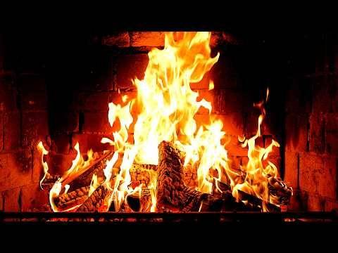 Cozy Fireplace 4K (12 HOURS). Fireplace with Crackling Fire Sounds. Fireplace Ambience