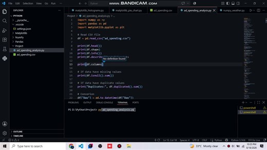 #python #pandas #matplotlib #dataanalysis #datavisualization #pythonlearning | Rumaat Khalid
