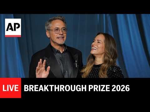 FULL LIVE: Breakthrough Prize red carpet with actors, pop stars, billionaires and scientists