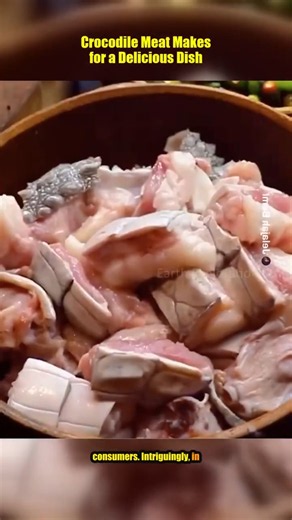 Crocodile Meat Makes For A Delicious Dish #crocodile