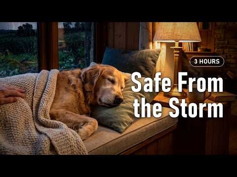 Calming Music for Dogs During Storms · Soft Strings & Rain on the Window · 3 Hours