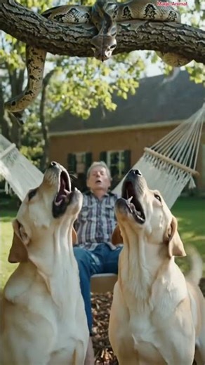 "Massive Python Spotted in Backyard – Dogs Alert Their Owner!"