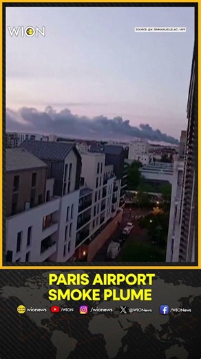 Paris Airport Fire: Massive Fire Erupts Near Paris Charles de Gaulle Airport | WION SHORTS