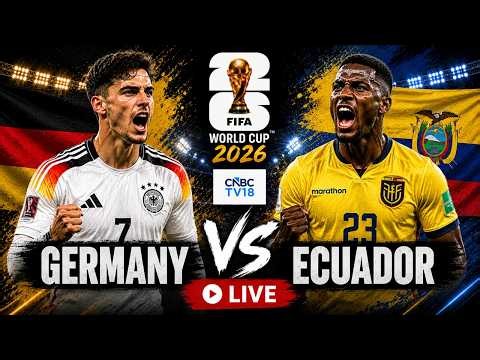 🔴Germany Vs Ecuador LIVE: FIFA World Cup 2026 Match in New Jersey Stadium | ECU vs GER | Undav |N18G
