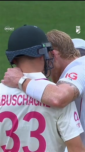 Things got seriously heated between Ben Stokes and Marnus Labuschagne in the middle of the pitch 🌶️ #Ashes | cricket.com.au