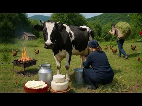 AZERBAIJAN Mountain Village Life | Shepherding Sheep & Traditional Cheese Making
