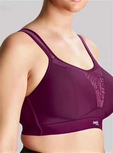 Panache Boundless Wirefree Sports Bra in Berry Chalk