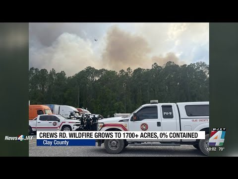 Large wildfires near Clay-Putnam County line burning miles apart, voluntary evacuations underway