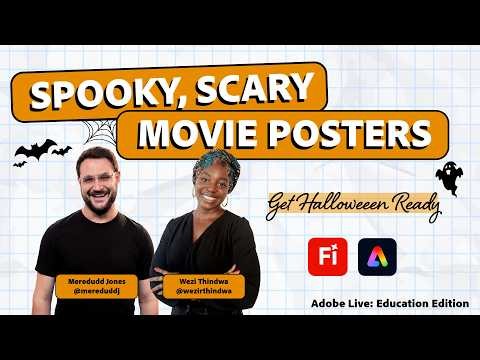 Design Spooky, Scary Movie Posters with AI | Adobe Express & Firefly (Halloween Prep)