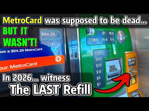 HISTORIC MOMENT: The Last MetroCard Refill… EVER (In 2026!!!)