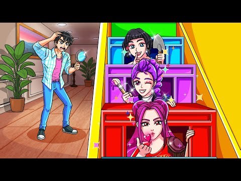 HUNTRIX Built 3 SECRET Rooms In ONE COLOR! | KPop Demon Hunters Animation