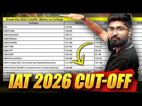 IAT 2026 Safe Score | IISc & IISERs Category-Wise Cut-Off Leaked (Expected Marks) 🚀