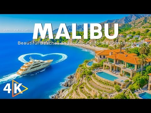 Malibu 4K | Discover Beautiful Beaches and Iconic California Coastlines With Deep House Chill 🌊✨