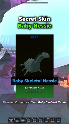 Baby Skeletal Nessie - Secret Skin Fisch #fisch #roblox