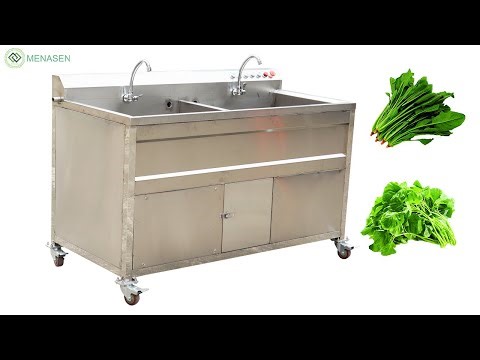 MNS-XC1500 Ozone Vegetable Washing Machine in Operation | Commercial Vegetable Washer