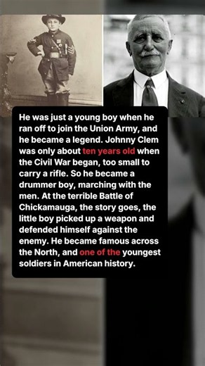 A boy of 12 became a Civil War soldier.