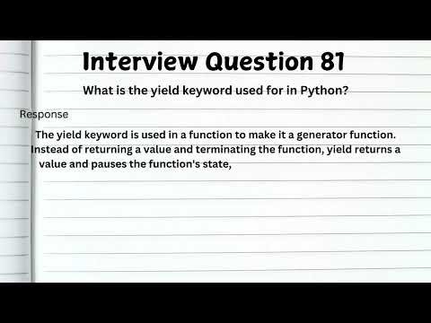 TOP 50+ Python Interview Questions & Answers | Freshers & Experienced Candidates | Crack Interviews