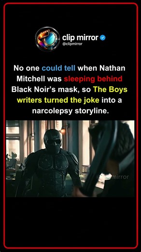 Black Noir's Mask Hid a Hilarious Behind-the-Scenes Secret! 😂🖤 #movie