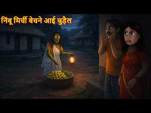 निंबू मिर्ची बेचने आई चुड़ैल | Witch Nimbu Mirchi | Horror Stories | Chudail Ki Kahaniya | Bhootiya