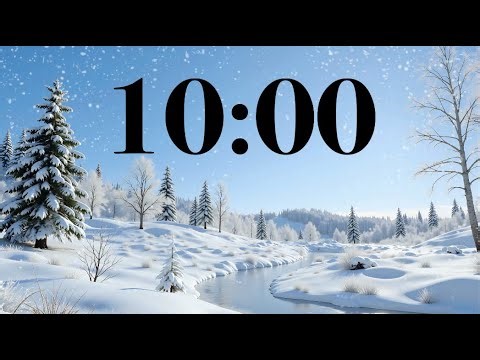 10 Minute New Year Reset Timer ❄️ Peaceful Winter Piano Music for January Focus & Study