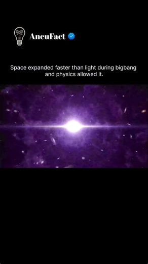 Universe expanded faster than speed of light.