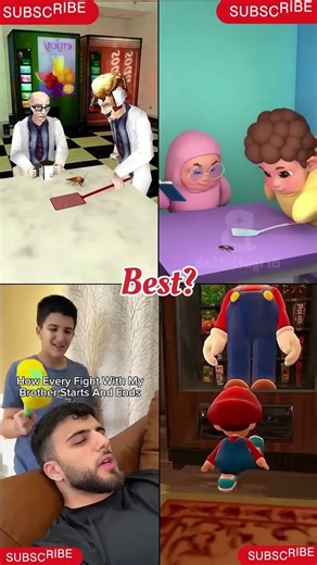 How Every Fight With My Brother Starts & Ends 😂| Funny Animation Meme #siblings#funny