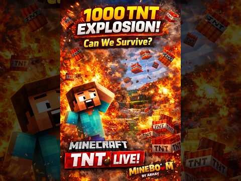 Minecraft TNT LIVE 💥 Biggest Explosion Ever! | MineBoom#minecraft #viral