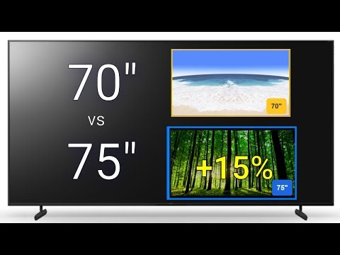 70-inch vs 75-inch TV: Side-by-Side Comparison