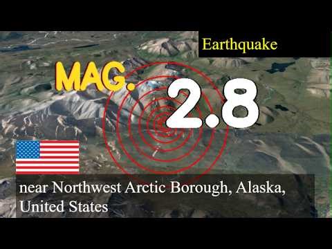 earthquake near Northwest Arctic Borough, Alaska, United States live updates today : 2.8 magnitude e