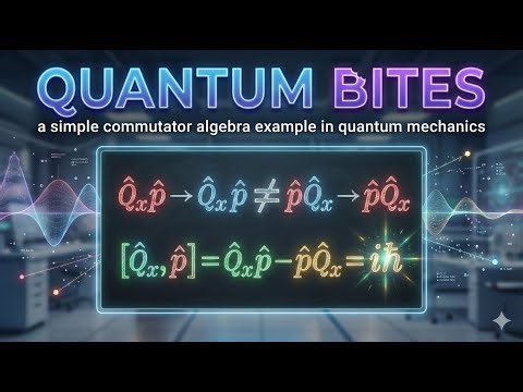 Quantum Bites: a simple commutator algebra example in quantum mechanics