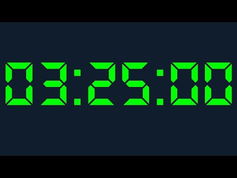 3 hour 25 minutes Timer Digital Countdown Digital
