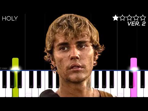 Justin Bieber - Holy ft. Chance The Rapper | EASY Piano Tutorial