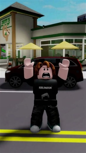 Bacon Hair messed up a car in Roblox Brookhaven