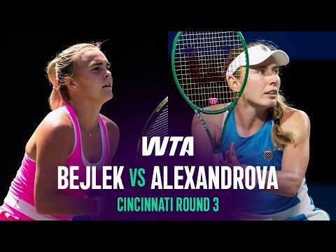 Sara Bejlek vs. Ekaterina Alexandrova | 2026 Cincinnati Round 3 | WTA Match Highlights