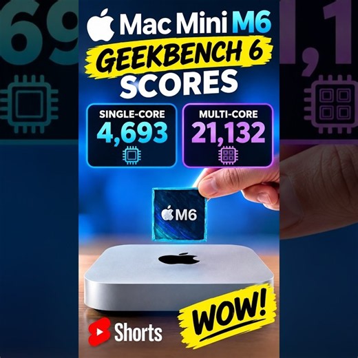 🔥 Apple's 2026 Mac Mini M6 Just Broke GeekBench Records! GeekBench 6 Results!
