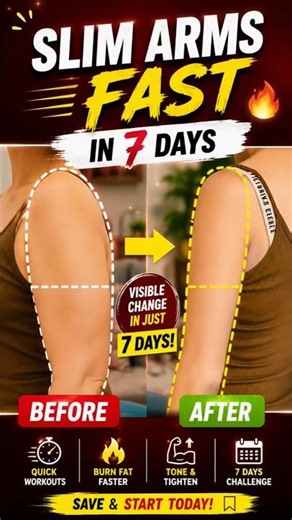 The 1-minute trick to melt arm fat #armworkout #fitness #shorts