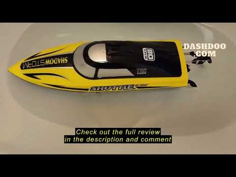 Review BEZGAR RC Boat - 32+ KPH Fast Remote Control Boat for Pool, Lake & Salt Water, 2.4GHz Speed B