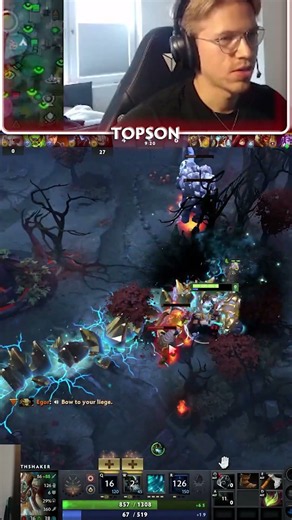 Easy Extra Money for Topson on Earthshaker in Dota 2 #outplay #dota2 #gaming #outplayed