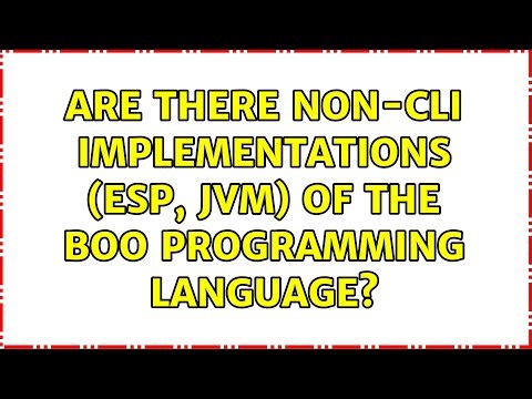 Are there non-CLI implementations (esp, JVM) of the Boo programming language? (3 Solutions!!)