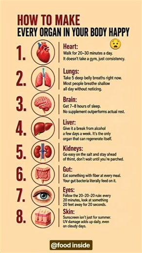 How to Make Every Organ in Your Body Happy | Simple Daily Habits for BetterHealth#healthtips