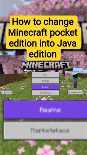 How to change Minecraft pocket edition into Java edition😎🔥 #phonk #minecraft #shorts